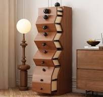 Kabinet penyimpanan ruang tamu kualitas tinggi desain Jepang furnitur rumah  Farmhouse dada kayu padat gaya Vintage