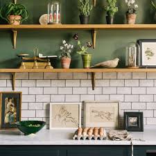 It has created the darker shades of the green. Green Kitchen Cabinet Ideas