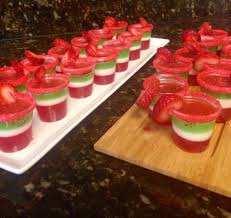 Mexican Coconut Margarita Jell O Shots With Tequila And Triple Sec White Layer Is Coconut Milk Gelati Liquor Recipes Coconut Margarita Breakfast For Kids