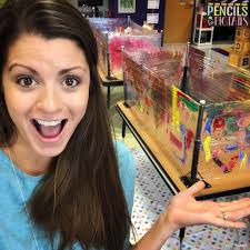 Would your students love this activity too? "Flipping our tables over and  painting plastic wrap is one of the BEST things I've ever done with my  students! 🎨Seriously, they went wild for