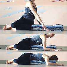 Come Out Of The Twist But Continue To Face The Left Side Stack The Knees And Square The Chest Off To One O Yin Yoga Sequence Restorative Yoga Poses Yoga Poses