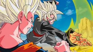 Goku Black Ssj Vs Goku Ssj2 Saga Buu Style By Daimaoha5a4 Anime Character Design Goku Black Dragon Ball Artwork