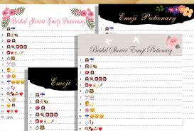 Diy network has downloadable game cards and instructions to make it easy. Free Printable Bridal Shower Emoji Pictionary Game My Party Games