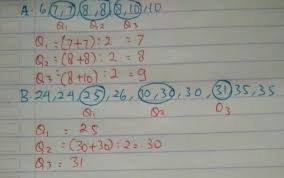 Kuartil kedua sama dengan median. Tentukan Kuartil Bawah Q1 Kuartil Tengah Q2 Dan Kuartil Atas Q3 Dari Data Di Bawah Ini Brainly Co Id