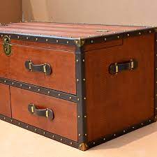 Sei furniture pyramid storage trunk, coffee table, espresso. Streamertrunk Coffee Table Brown Studio Ochre The House Of Things