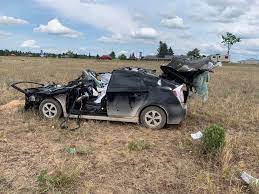Colorado law requires the driver of a motor vehicle to make a police report when they're in an accident. A Two Car Crash