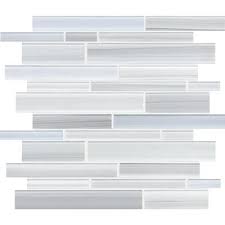 Sassi Tribeca Glacier Strip Glass Mosaic Home Depot Canada Mosaic Glass Glass Mosaic Backsplash Mosaic House