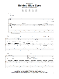 Limp bizkit's cover of the who's behind blue eyes >>>. Sheet Music Digital Files To Print Licensed Guitar Tab Digital Sheet Music