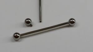 Industrial Barbell 14g Bridge Internally Threaded You Pick Length High Quality Stainless Steel High Polish