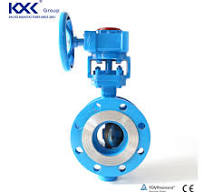 BS DIN Double Flange Hard Seal Triple Offset Eccentric Butterfly Valve with  Gear Operation