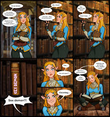Zelda In A Library comic porn 