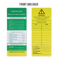 For samples of our range of height safety tags and labels, please complete the form. Buy Scaffold Status Holder And Tags Scaffolding Safety Inspection Tags Do Not Use Scaffold Tags 10 Pcs Online In Indonesia B085wzpn63
