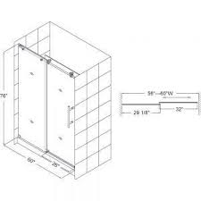 Standard Size Sliding Shower Doors Frameless Sliding Shower Doors Sliding Shower Door Shower Doors