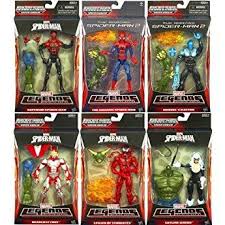 Black And Green Spiderman Action Figure Amazing Spider Man 2 Marvel Legends Infinite Green Goblin Baf Complete Set Of 6 Figures Spider Man Superior Marvel Legends Spiderman Spiderman Action Figure