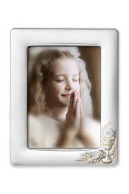 Acca Large Sturdy Silver Picture Frame First Holy Communion With 925 Sterling Silver Ciborium In Gift Box Silver Picture Frames Frame First Holy Communion