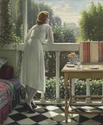 Miss Gladys Gladys Hines On The Veranda C 1932 By The British Artist Harold Knight 1874 1961 Private Collection Courtesy C Christ Painting Artist Knight