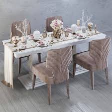 3d Model Dining Tables And Chairs 51 Free Download In 2020 Table And Chairs Table And Chair Sets Furniture