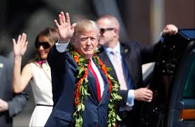 Pres. Trump arrives in Hawaii on eve of first official Asia trip