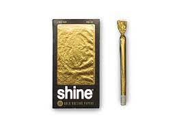 Gold seems to be the icing on the cake when it comes to novelty papers. Shine Gold Paper King Size Rolls
