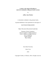 Pdf A Study On The Impact Of Funding On State Level