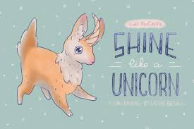 All of the cute doodles below are simple and easy to make so that you have drawing success. Shine Like A Unicorn Procreate Brushes In Brushes On Yellow Images Creative Store