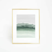 Check out our abstract nature art selection for the very best in unique or custom, handmade pieces from our prints shops. Abstract Art Sage Green And Gray Prints Watercolor Mountains Canvas Painting Wall Picture Nature Art Home Decor Alley Corner Nordic Wall Decor Home Decor