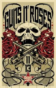 Guns n roses wallpaper phone. The Art Design Of Amelia Lebarron The Blog Music Concert Posters Rock Posters Music Poster