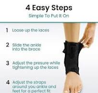 Lace Up Foot Support Protector &Stabilizer Sprained Ankle ...
