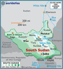 If you wanted to walk them all, assuming you walked four kilometers an hour, eight hours a day, it would take you 297 days. Map Of South Sudan Africa Map Map World Map Europe