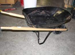Wheelbarrows are used to carry heavy stuff which some people cannot carry. Blue Hawk 4 Cu Ft Steel Wheelbarrow Marcus Haus Solutions Tools Outdoor And Home Improvement Auction Equip Bid