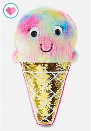 Ice Cream Cone Flip Sequin Pillow Flip Sequin Pillows Unicorn Room Decor Sequin Pillow