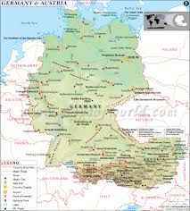 Map Of Germany And Austria Germany Map Germany Tourist Cities In Germany