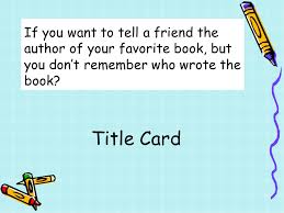 Design a professional printable card without hiring a graphic designer and spending time on endless drafts and create business card online that make an impression. Card Catalog The Card Catalog Gives Us The Address Of A Book In The Library Ppt Download