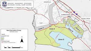 Dorchester County Sc Gis Map Dorchester County Updates Hurricane Evacuation Zones | Wciv