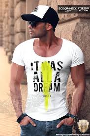 It Was All A Dream Men S T Shirt Deep Scoop Neck Tee Slogan Tank Top Md804 Mens Tshirts Slogan Tank Tops Muscle T Shirts