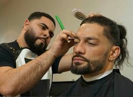 I don't even know what's better, the pizza or the fact that this blue hair horse is going. Pin By Amrita On Roman Reigns Long Hair Styles Men Roman Reigns Wwe Roman Reigns