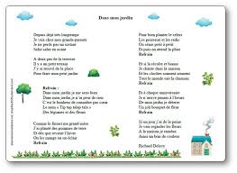 Chanson Dans Mon Jardin De Richard Delavy Illustree A Imprimer Chanson Dessine Moi Une Histoire Jeux Maternelle
