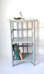 Grey Rotin Shelf Side Table 1950s In 2020 Shelves Grey Shelves Grey Paint