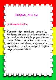 1 Siniflar Icin Ilk Gunu Tanisma Oyunlari Cigdem Ogretmen Oyun Sinif Idaresi Okul