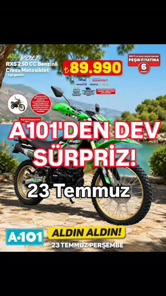 A101'den Motosiklet Fırsatı: İki Teker Üzerinde Yeni Bir Dönem!