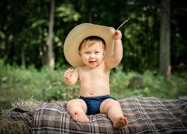 Baby Cowboy In Training One Big Happy Photo