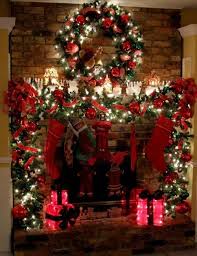 Check spelling or type a new query. Traditional Christmas Garlands And Lights Chic Fireplace Decorating Ideas For Winter Holidays