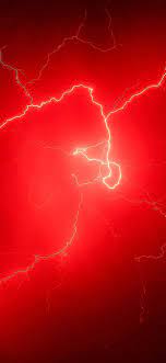 Lightning Storm Red Sky K D Iphone Pro Ma Wallpaper Dark Red Wallpaper Red Aesthetic Grunge Red Wallpaper