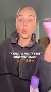 day one of trying to find the best brown mascara 🧸🫶🏼
