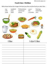Food Likes Dislikes Worksheet English Worksheets For Kids English Lessons For Kids English Classroom