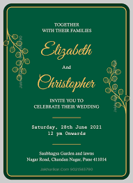Wedding invite matter for daughters image via pinterest. Jakhurikar Wedding Marriage Invitation Save The Date Card