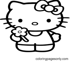 She's in the third grade; Hello Kitty Coloring Pages Coloring Pages For Kids And Adults