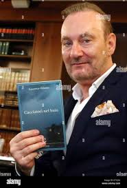 ITALY, Pordenone: British novelist Lawrence Osborne with his new book  attend at the press conference during a literary event Pordenonelegge.it  XVII BookFest with authors from 13 to 17 September at Pordenone on