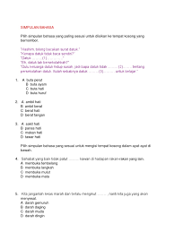Maybe you would like to learn more about one of these? Latihan Simpulan Bahasa