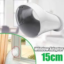 The easiest way to vent a portable air conditioner through a door is to use a sliding door. 13cm Exhaust Hose Tube Connector For Portable Air Conditioner Window Kit Plate Central Air Conditioners Home Garden